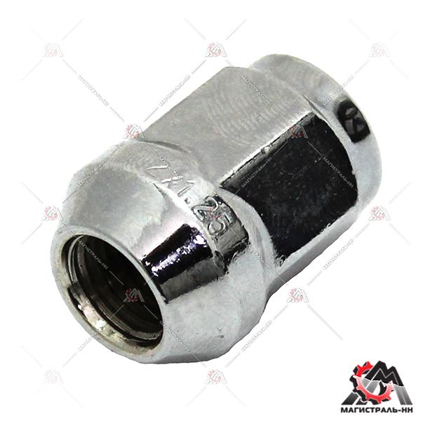 Гайка колесная M12X1,25 Хром Конус высота 30 мм закр. кл.19мм (Матрикс)