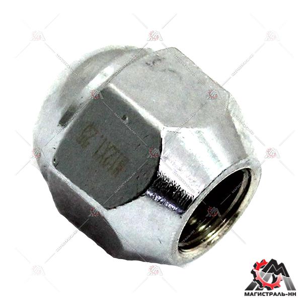 Гайка колесная M12X1,25 Хром высота 25 мм Конус, закр., ключ 21мм (Матрикс)