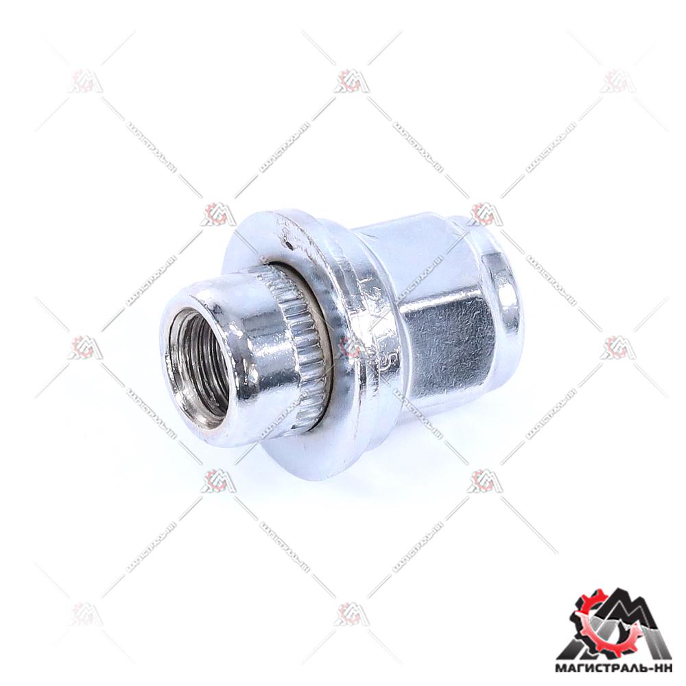 Гайка колесная M12X1,50 Хром высота 37,5 мм Прессшайба Toyota, LeXus RX330 (Матрикс)