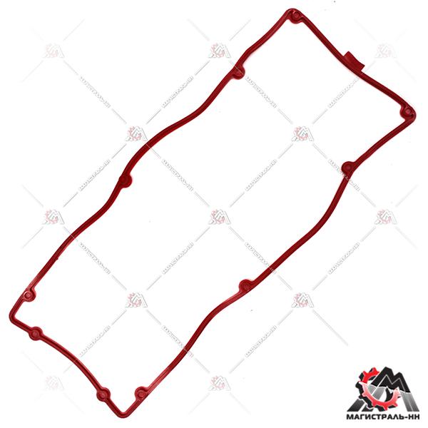 Прокладка клапанной крышки ЕВРО-4, ЗМЗ 409 (10 отв.) красный силикон (40624-1007245-10) ПТП