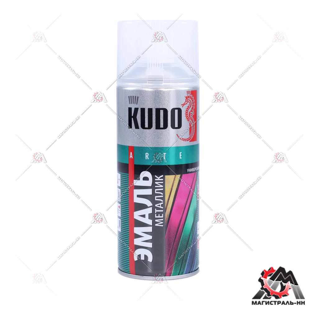 Эмаль универсальная металлик бирюза 520 мл KUDO