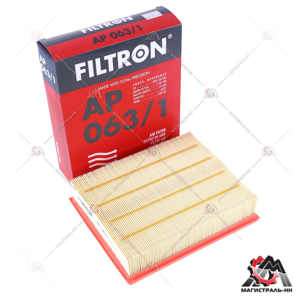 Фильтр воздушный Audi A4, A6, BMW E39, VW Passat 92-08 FILTRON AP0631 