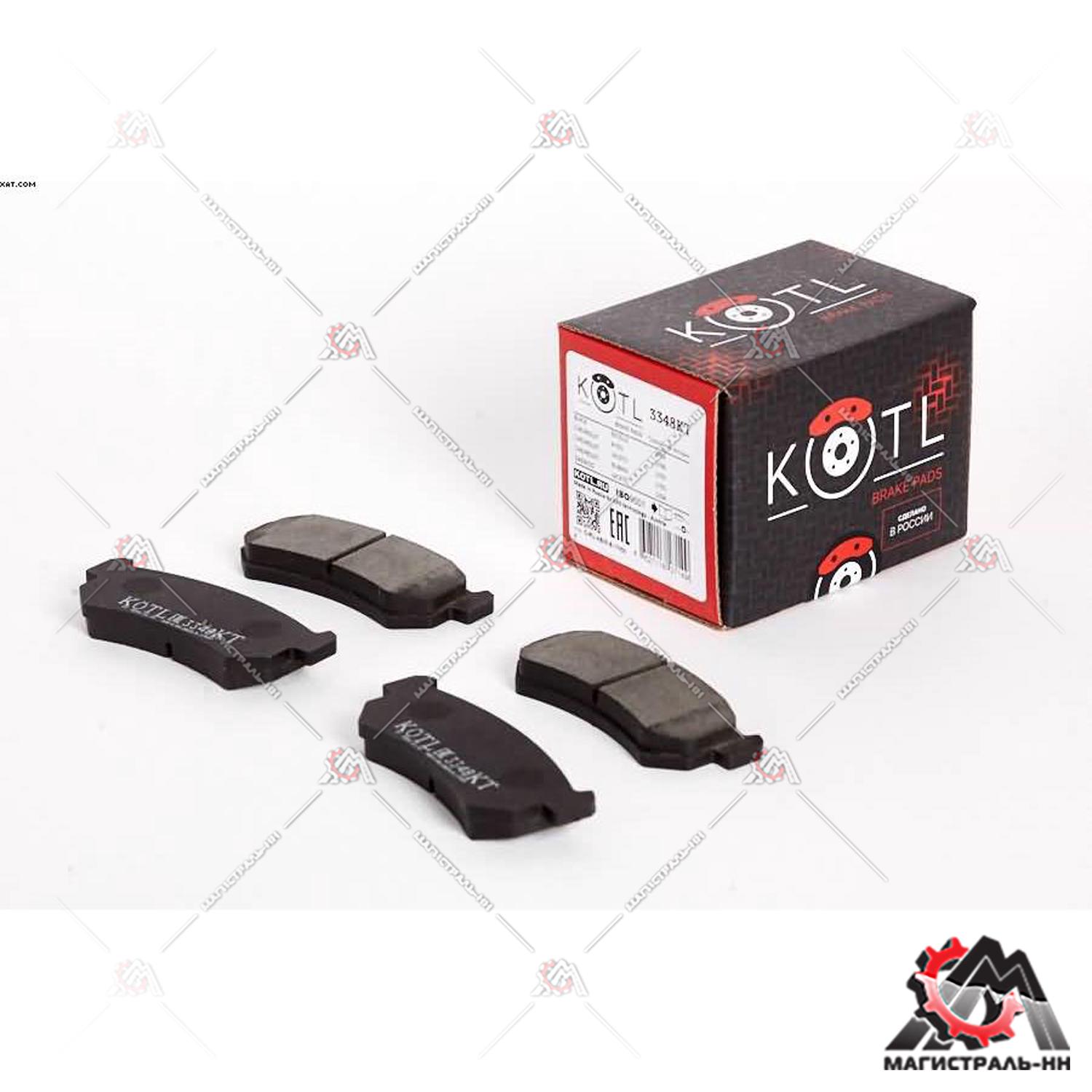 Колодка тормозная задняя (кт. 4 шт) CHEVROLET Lacetti (-06), Nubira (1.4/1.8) (03-)