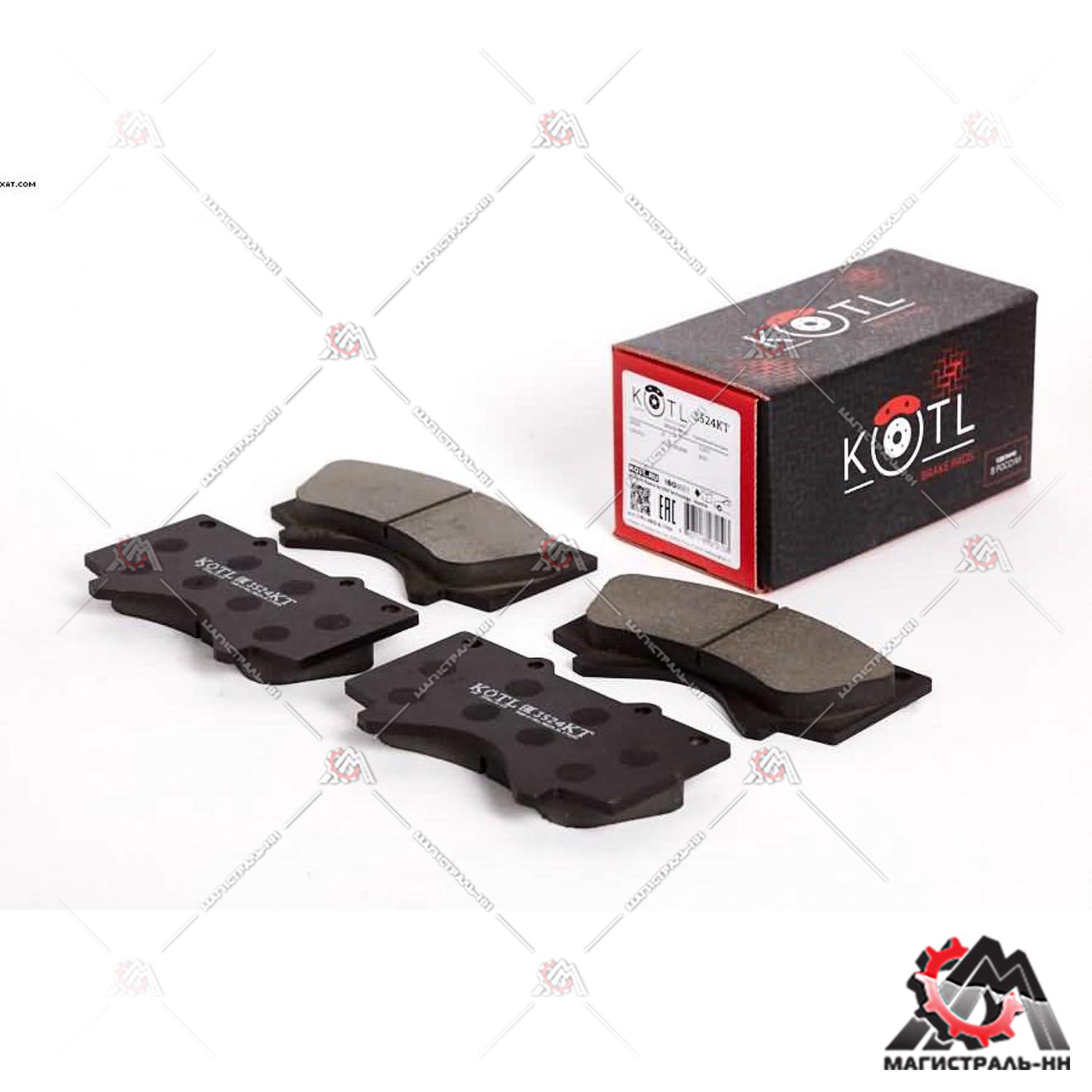 Колодка тормозная передняя (кт. 4 шт) Toyota Land Cruiser 4.7/4.5D V8, Lexus LX 570 08>