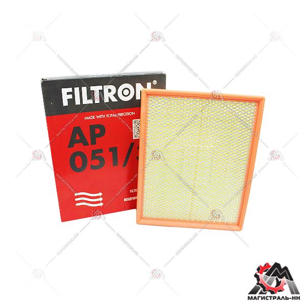 Фильтр воздушный OPEL ASTRA G/H/ZAFIRA 1.7DTI/2.0DI/DTI/CDTI 98- FILTRON AP051/3