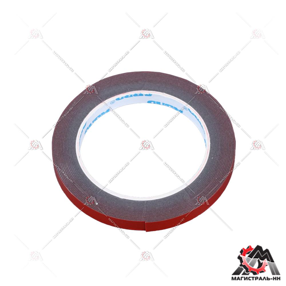 Скотч двухстороний 10 мм х 5 п/м (красный) Премиум ABRO MASTERS