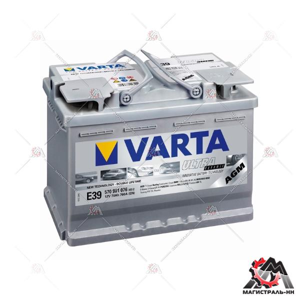 Аккумулятор 6СТ-70 VARTA Silver Dynamic AGM о.п. пуск.ток 760 А (278х175х190) клеммы евро
