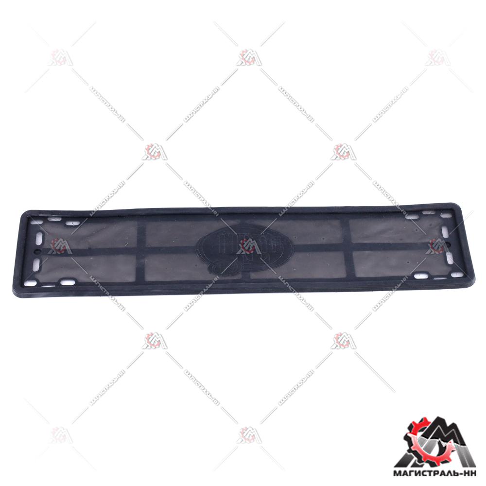 Рамка номерного знака черный силикон ПТП64