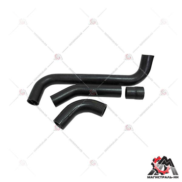 Патрубок радиатора ВАЗ-2105, 2107 на алюминиевый радиатор (кт. 4 шт.) (БРТ)