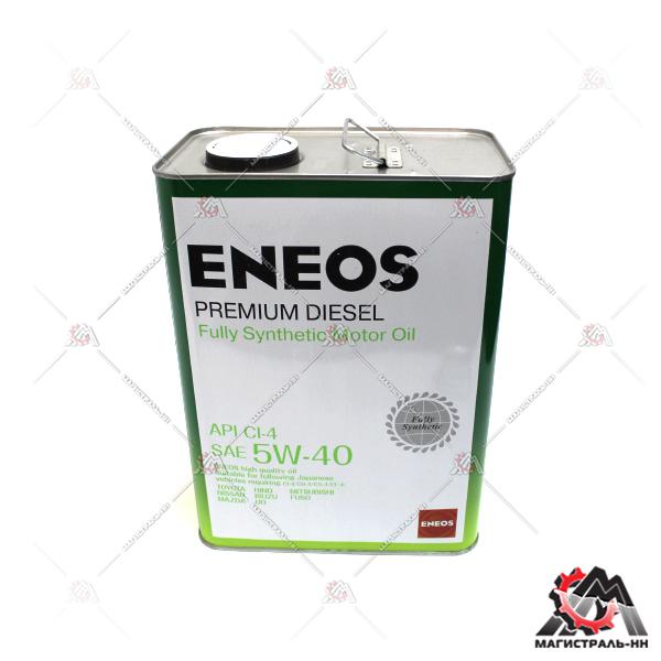 Масло ENEOS моторное 5W40 Premium Diesel CI-4 4л (синтетика)