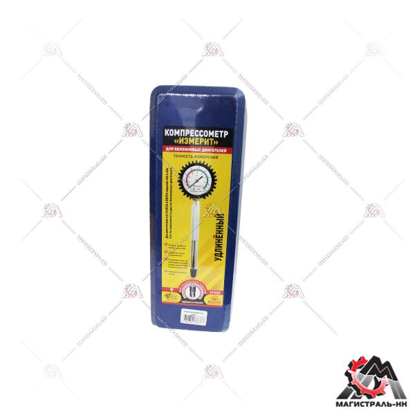 Компрессометр ТОП АВТО "Удлинённый ГАЗ" (406дв.), манометр в резиновом чехле, пластиковый кейс
