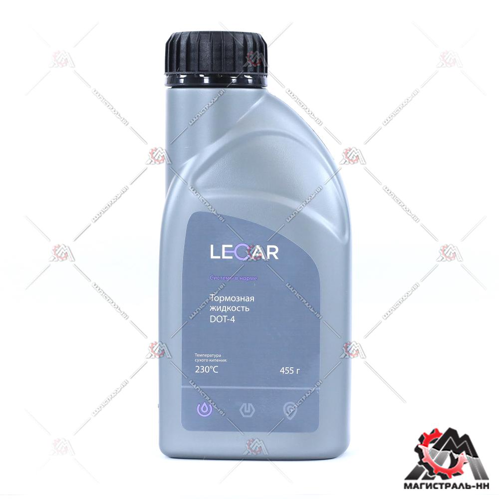 Жидкость тормозная LECAR DOT-4, 455 гр., канистра