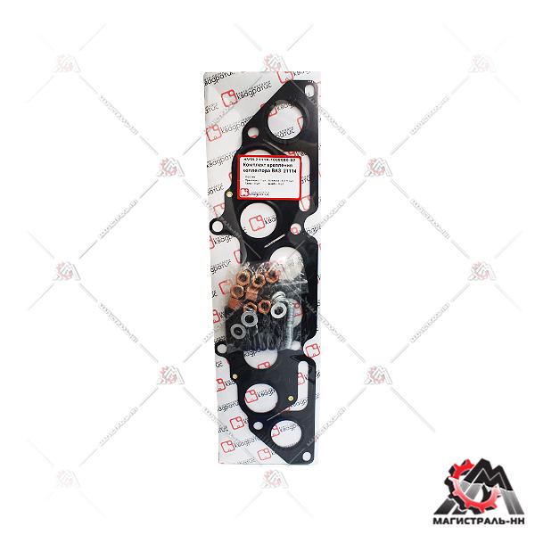 РК крепления коллектора ВАЗ-21114 1,6л,8 кл (прокл. металл, 4 сл., шпильки, гайки) (Квадратис)