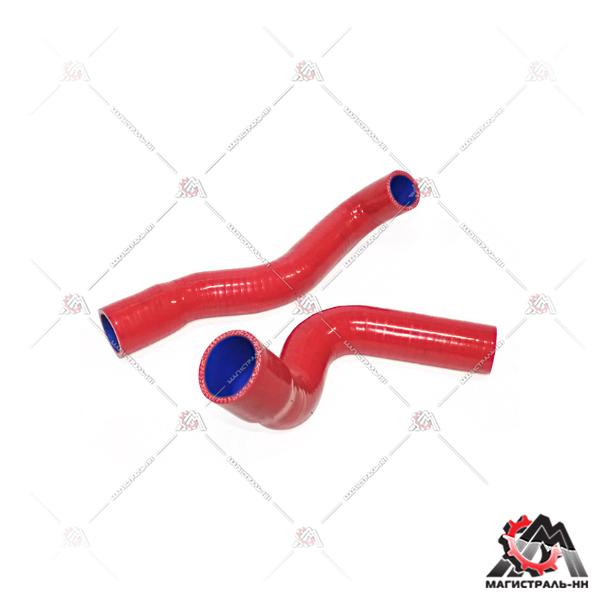 Патрубки радиатора Г-2123 NEXTдв.ISF 2.8 Cummins (кт.2 шт.) красный силикон 4 слоя (ПТП64)