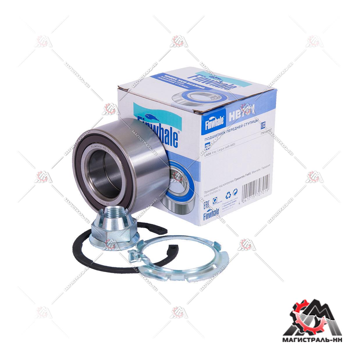 Подшипник передней ступицы (ABS) LADA Largus / Xray 7701207677 FINWHALE