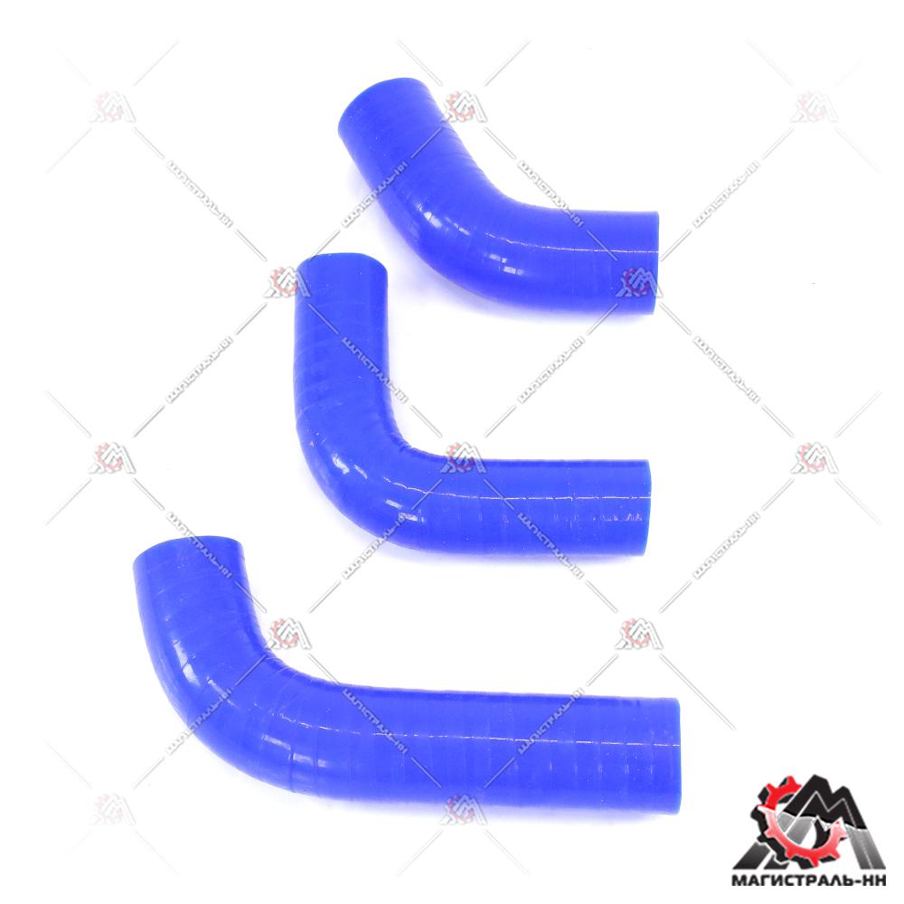 Патрубки радиатора УАЗ дв.4213 (кт.3 шт.) силикон армированные (Технопартнер)