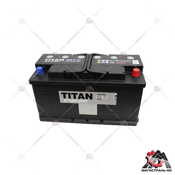 Аккумулятор 6СТ-100.1 TITAN Standart п.п. пуск.ток 850 А (352*175*190) клеммы евро