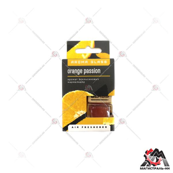 Ароматизатор FOUETTE "Aroma Glass" AG-05 "Orange Passion" подвесной с деревянной крышкой