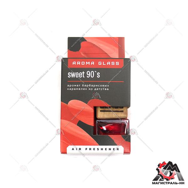 Ароматизатор FOUETTE "Aroma Glass" AG-15 "Sweet 90`s" подвесной с деревянной крышкой