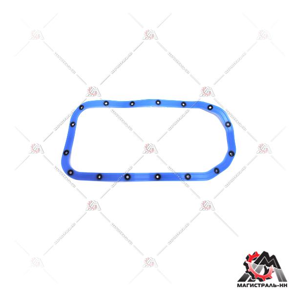 Прокладка поддона ВАЗ-2108-99,2110-12 с ПА шайбами синий силикон ПТП