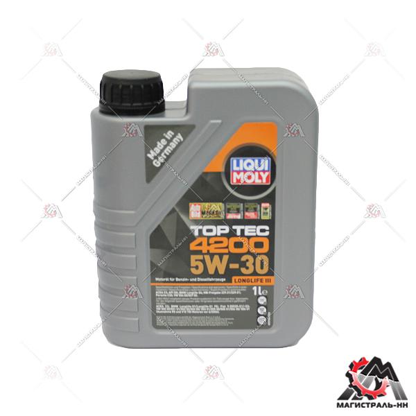 Масло Liqui Moly моторное 5W30 Top Tec 4200 1л (синтетика)