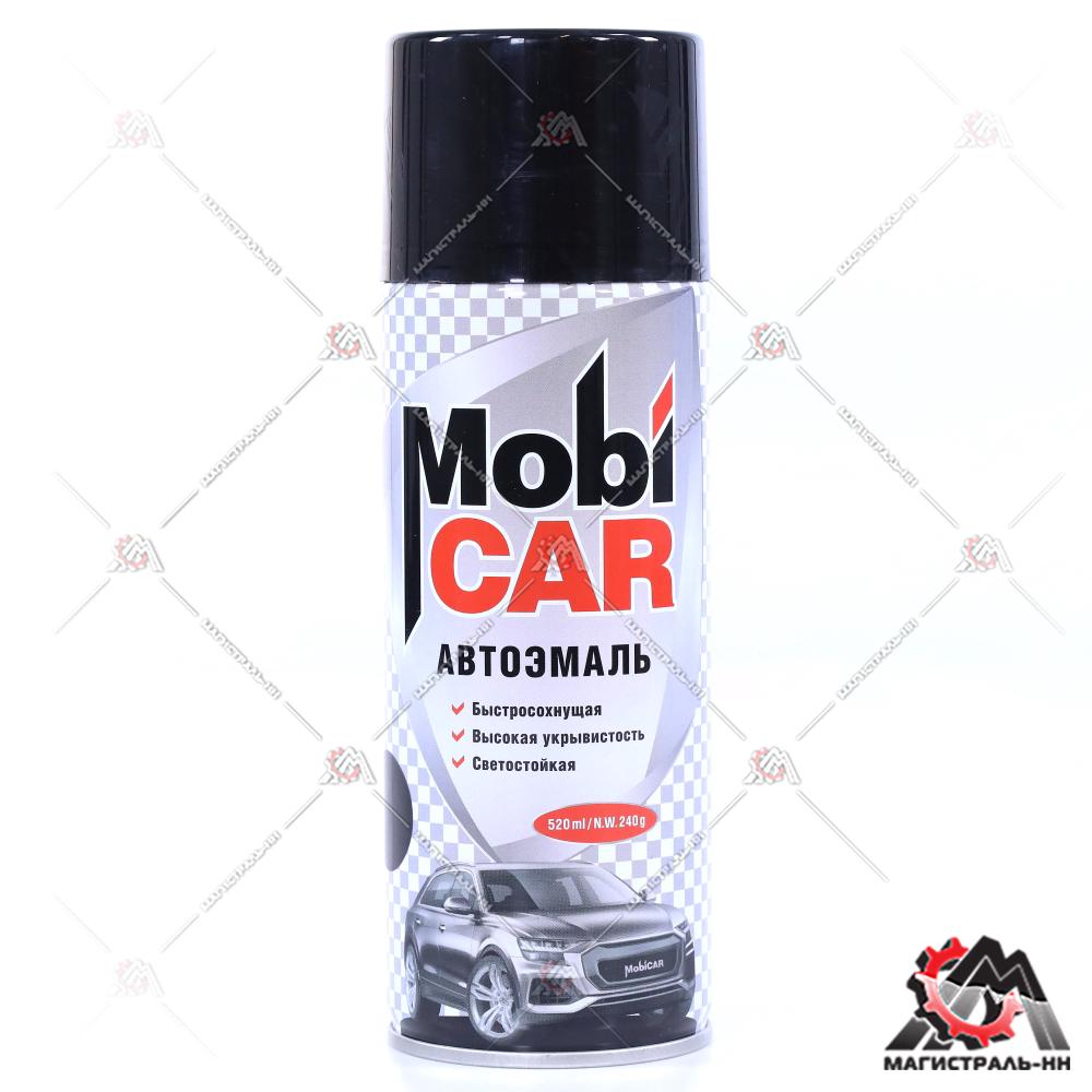Краска автомобильная аэрозоль MobiCAR, 520 мл, 601 черная
