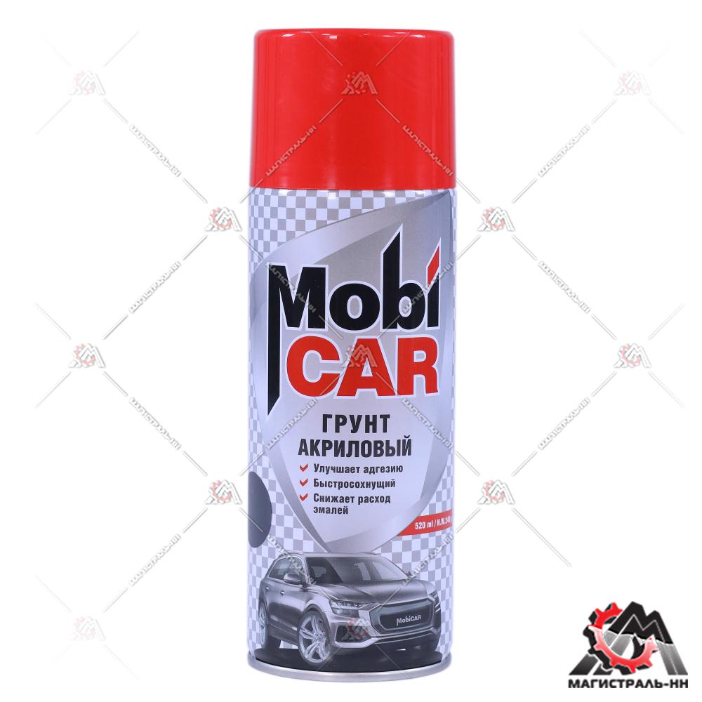 Грунт-эмаль акриловый MobiCAR, 520 мл, серый
