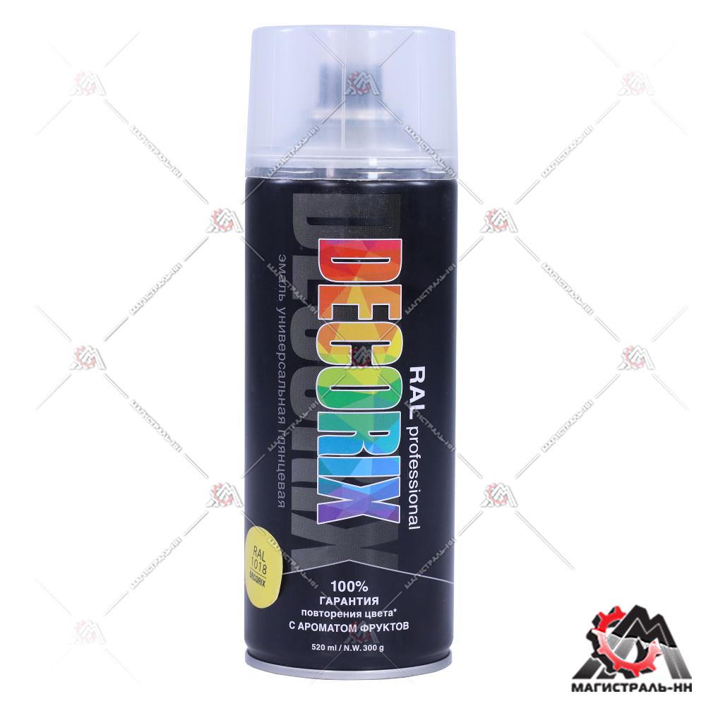 Эмаль универсальная RAL PROFESSIONAL DECORIX, 520 мл, RAL 1018, цинково-жёлтый