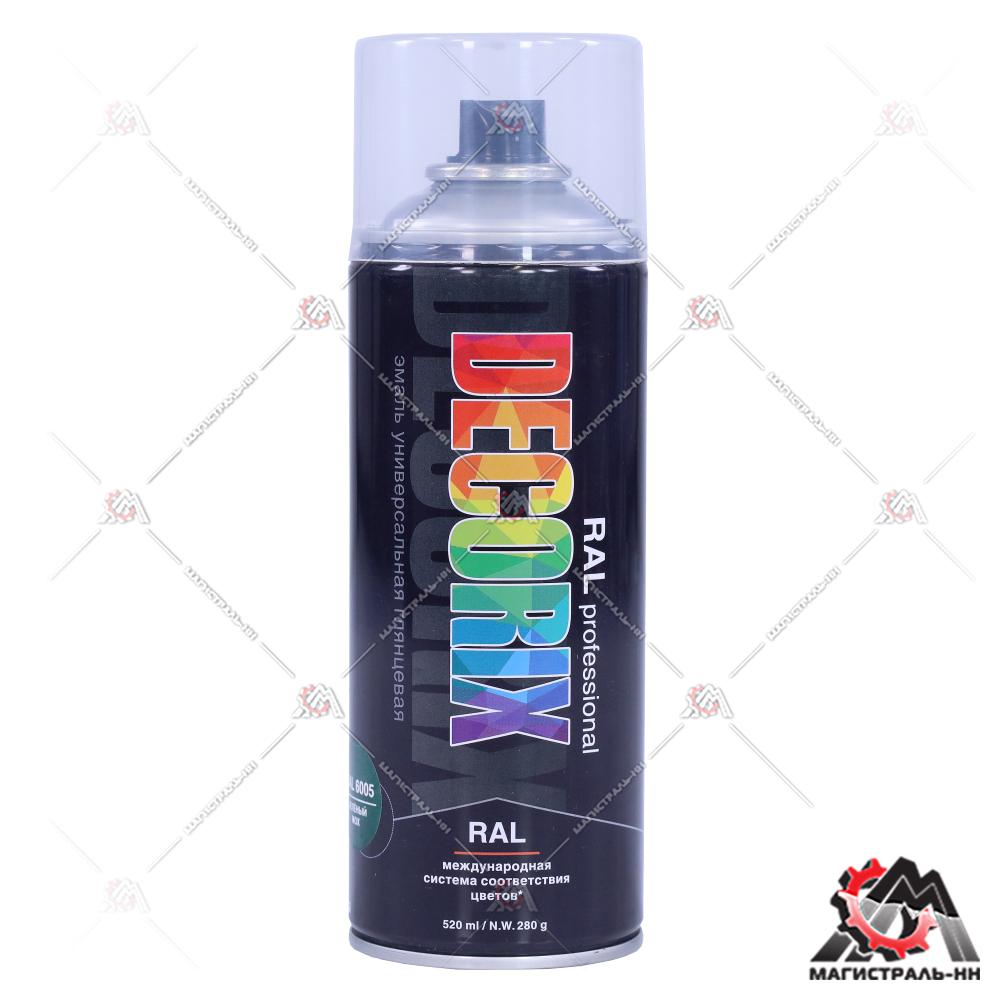 Эмаль универсальная RAL PROFESSIONAL DECORIX, 520 мл, RAL 6005, зелёный мох