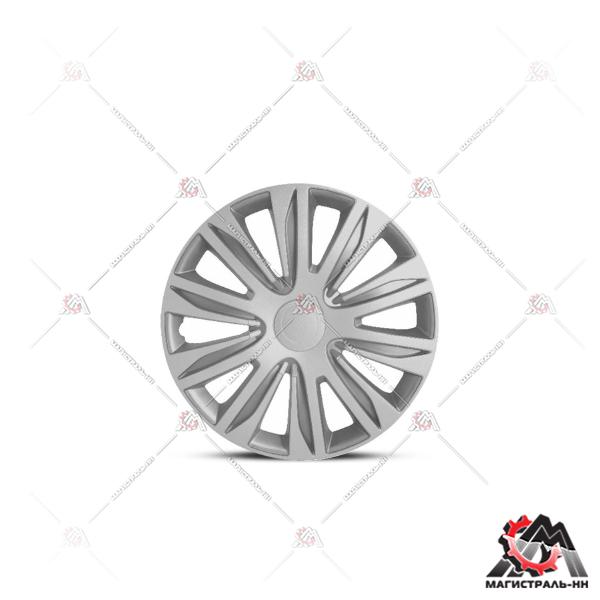 Колпак колеса R16 WC-2010 SILVER (пласт.регулир.обод) кт.4 шт. (металлик) AUTOPROFI