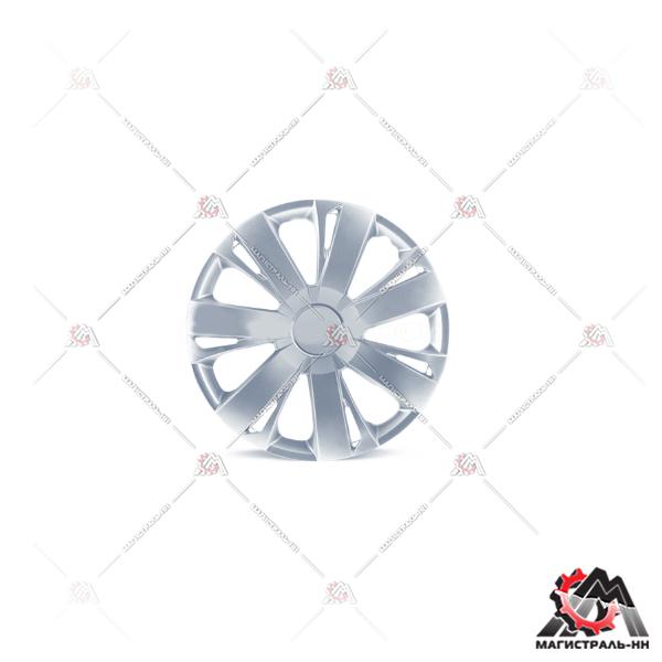 Колпак колеса R14 WC-2015 SILVER (пласт.регулир.обод) кт.4 шт. (металлик) AUTOPROFI