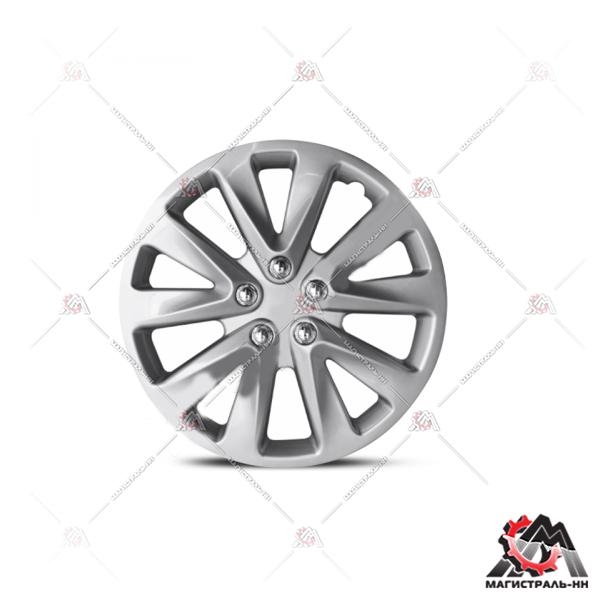 Колпак колеса R15 WC-2030 SILVER (пласт.регулир.обод) кт.4 шт. (металлик) AUTOPROFI
