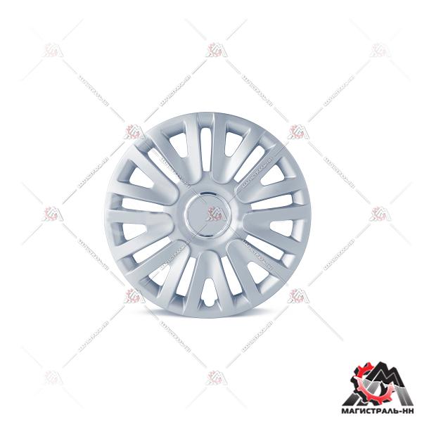 Колпак колеса R16 WC-1105 SILVER (пласт.регулир.обод) кт.4 шт. (металлик) AUTOPROFI