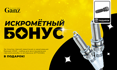 Акция GANZ: «Искрометный бонус»