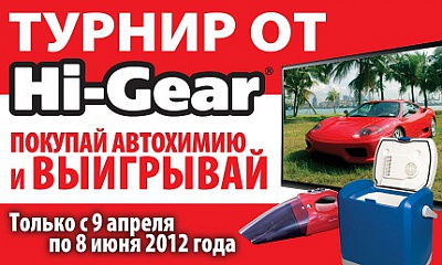 Время выигрывать ценные подарки в Турнире от Hi-Gear.